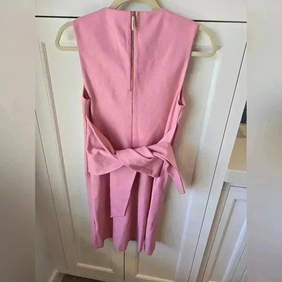 COPY - NWT $229 Ted Baker Papron Tie Front Dress-Pink-(Ted Baker Size 1) - Picture 4 of 13